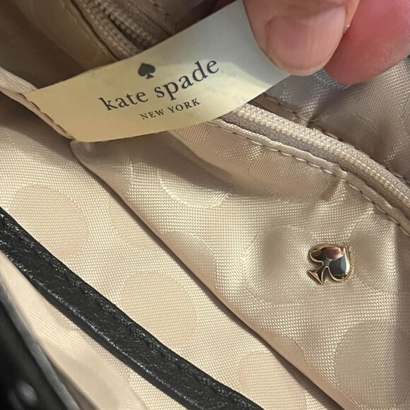 Kate Spade Cobble Hill Little Minka Dot Black Leather Convertible Crossbody Bag - Picture 12 of 14